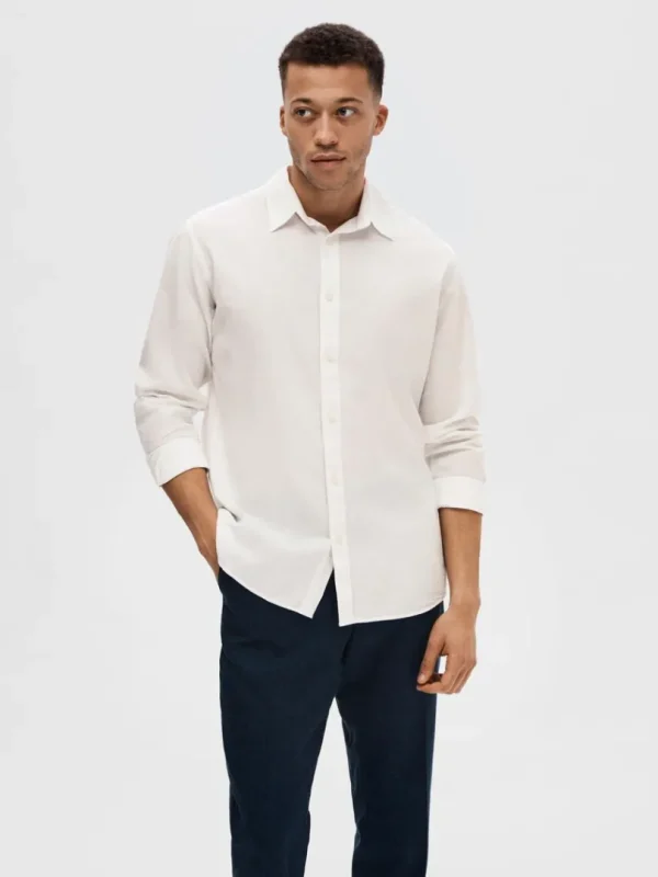 Skjorter>SELECTED LANGÆRMET SKJORTE White