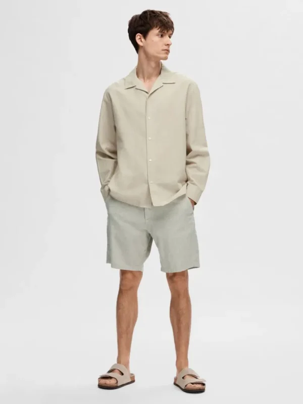 Skjorter>SELECTED LANGÆRMET SKJORTE Beige