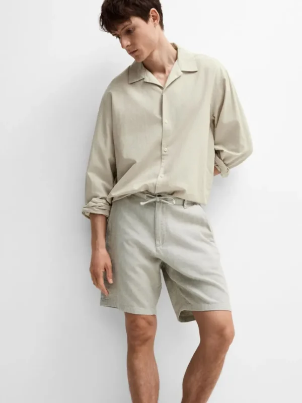 Skjorter>SELECTED LANGÆRMET SKJORTE Beige