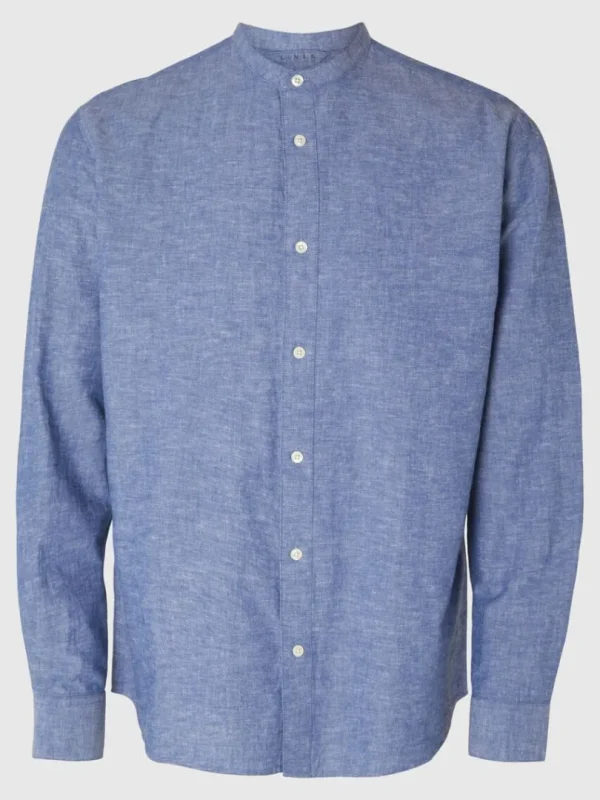 Skjorter>SELECTED LANGÆRMET SKJORTE Blue