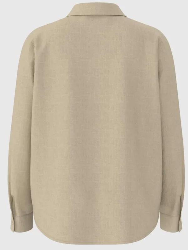 Skjorter>SELECTED LANGÆRMET SKJORTE Beige