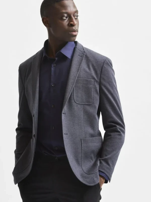 Skjorter>SELECTED LANGÆRMET SLIM FIT SKJORTE Blue