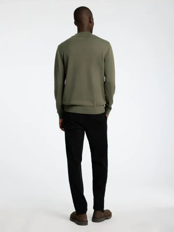 Strik>SELECTED LANGÆRMET STRIKTRØJE Green