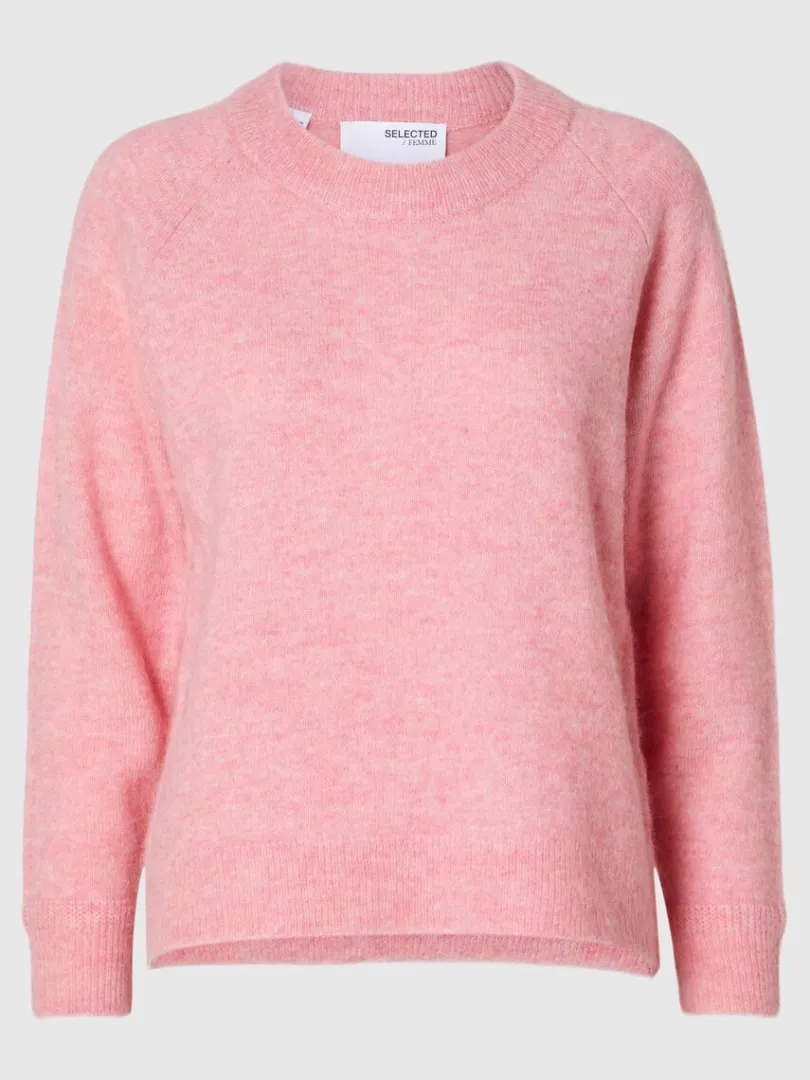 langrmet_striktrje_5-7.webp Strik>SELECTED LANGÆRMET STRIKTRØJE Pink