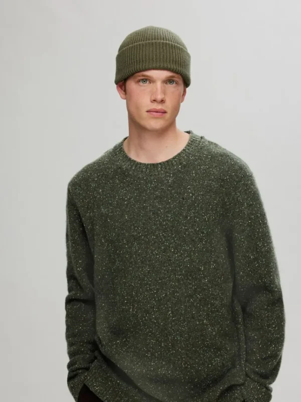 Strik>SELECTED LANGÆRMET SWEATER MED RUND HALS Green