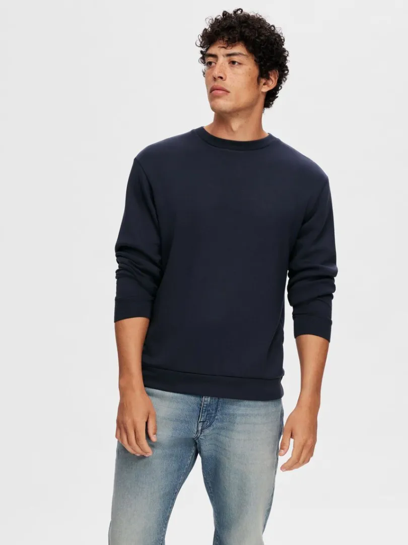 langrmet_sweatshirt_0-5.webp Hættetrøjer & Sweatshirts>SELECTED LANGÆRMET SWEATSHIRT Blue