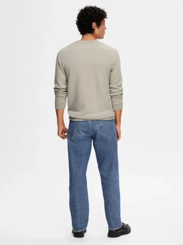 Hættetrøjer & Sweatshirts>SELECTED LANGÆRMET SWEATSHIRT Beige