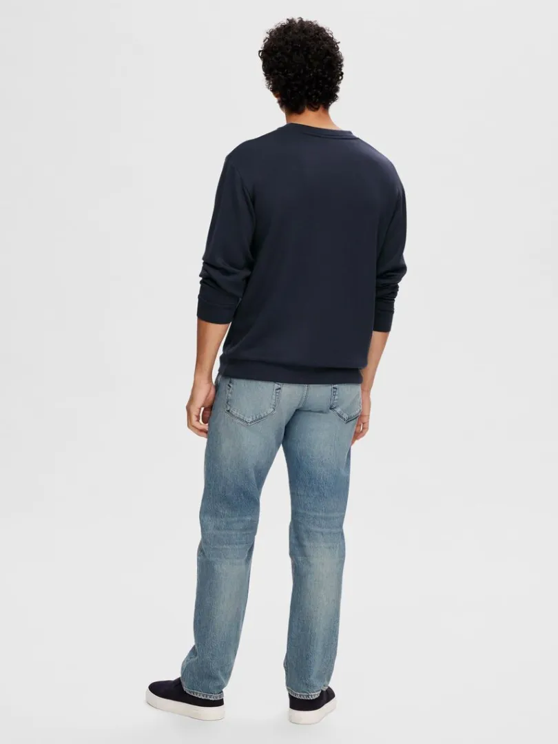 langrmet_sweatshirt_1-5.webp Hættetrøjer & Sweatshirts>SELECTED LANGÆRMET SWEATSHIRT Blue