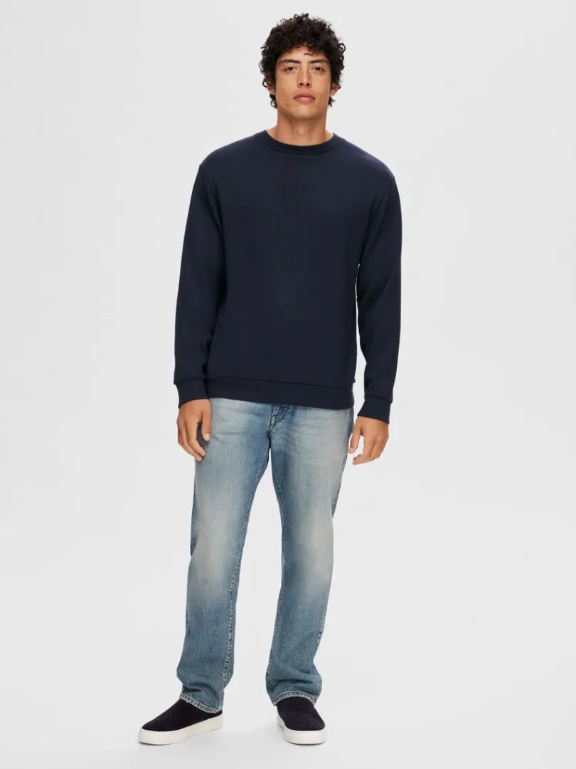 langrmet_sweatshirt_2-5.webp Hættetrøjer & Sweatshirts>SELECTED LANGÆRMET SWEATSHIRT Blue