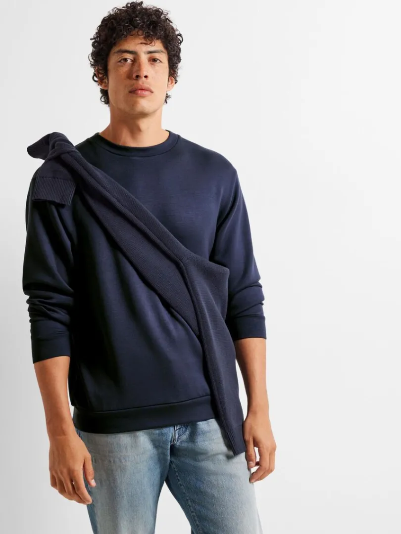 langrmet_sweatshirt_3-5.webp Hættetrøjer & Sweatshirts>SELECTED LANGÆRMET SWEATSHIRT Blue