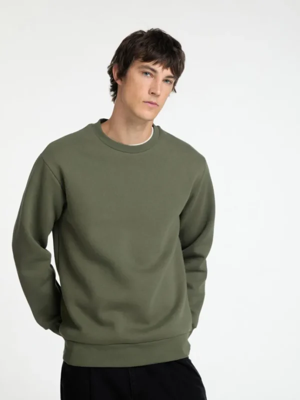 Hættetrøjer & Sweatshirts>SELECTED LANGÆRMET SWEATSHIRT Green
