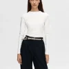 T-shirts>SELECTED LANGÆRMET T-SHIRT White