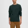 T-shirts>SELECTED LANGÆRMET T-SHIRT Grey