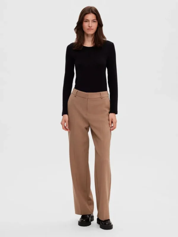 T-shirts>SELECTED LANGÆRMET T-SHIRT Black