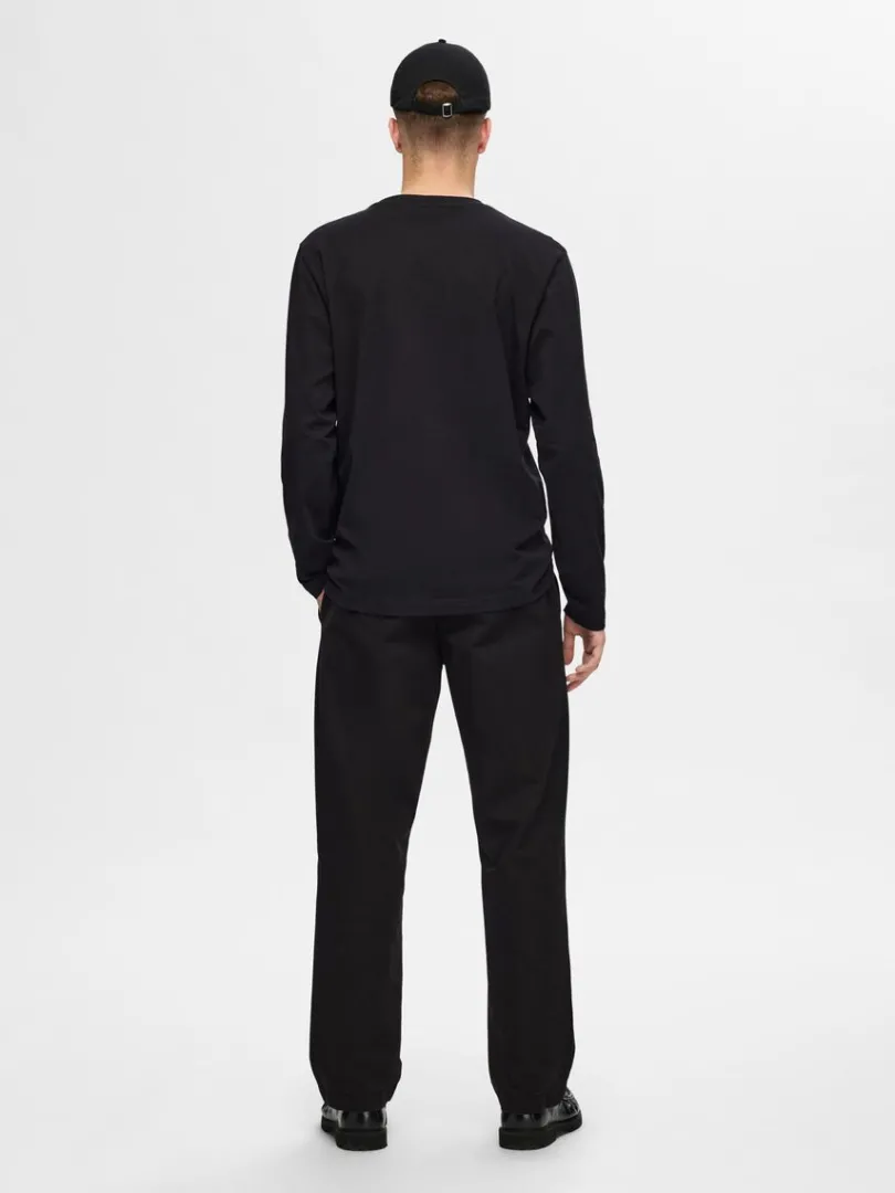 langrmet_tshirt_4-4.webp T-shirts>SELECTED LANGÆRMET T-SHIRT Black