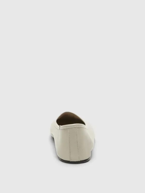 Sko>SELECTED LÆDER BALLERINAER Beige