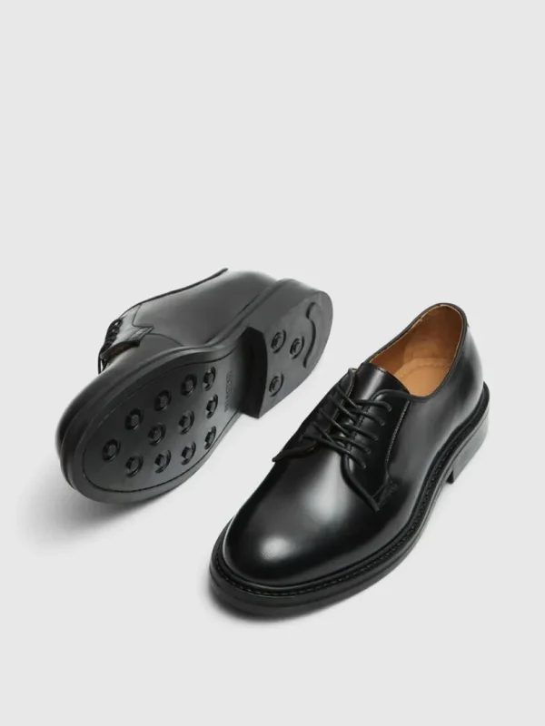 Sko>SELECTED LÆDER BLUCHER-SKO Black