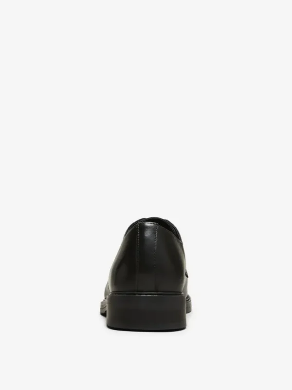 Sko>SELECTED LÆDER DERBYSKO Black