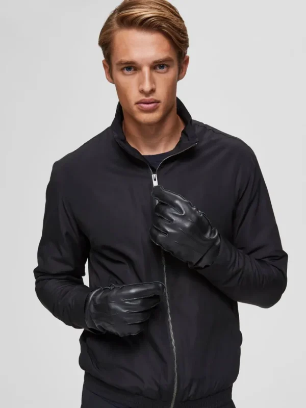 Accessories>SELECTED LÆDER HANDSKER Black