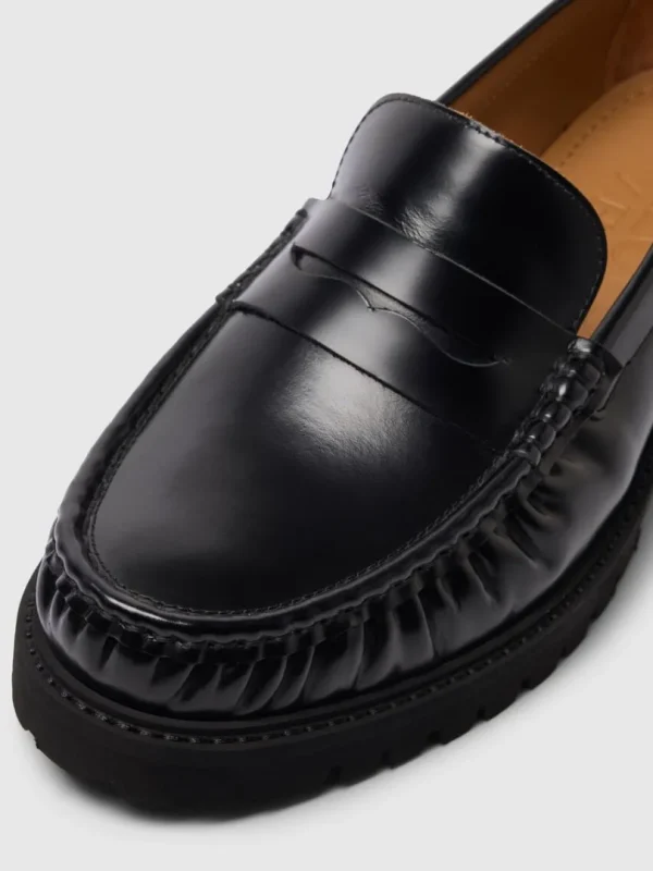 Sko>SELECTED LÆDER LOAFERS Black