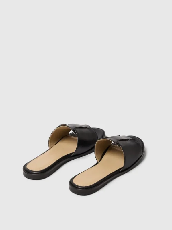 Sko>SELECTED LÆDER SANDALER Black