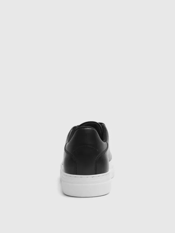 Sko>SELECTED LÆDER SNEAKERS Black