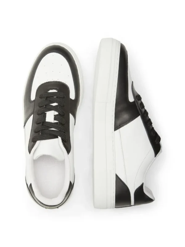 Sko>SELECTED LÆDER SNEAKERS Black