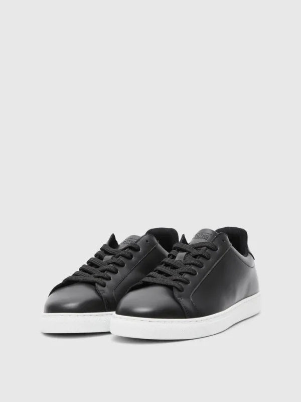 Sko>SELECTED LÆDER SNEAKERS Black