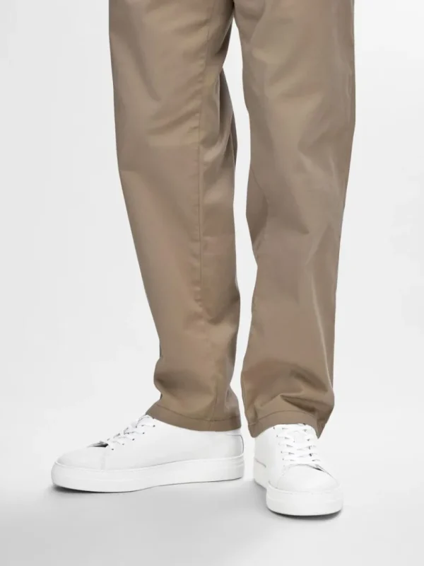 Sko>SELECTED LÆDER SNEAKERS White