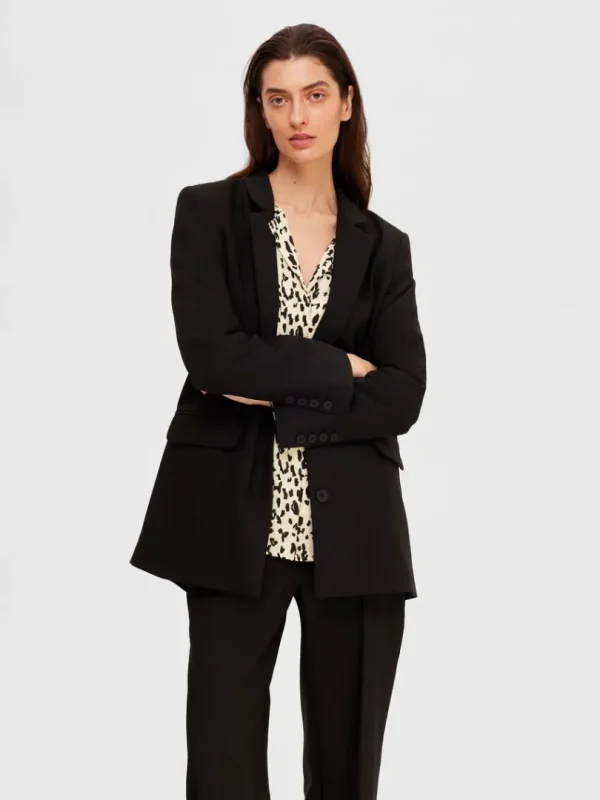 Skjorter>SELECTED LEOPARDPRINT SKJORTE Beige