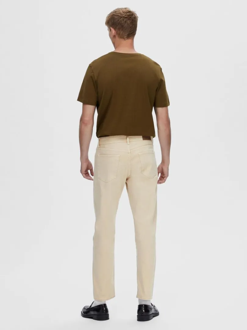 let_vask_straight_fit_je_1.webp Jeans>SELECTED 196 LET VASK STRAIGHT FIT JEANS Beige