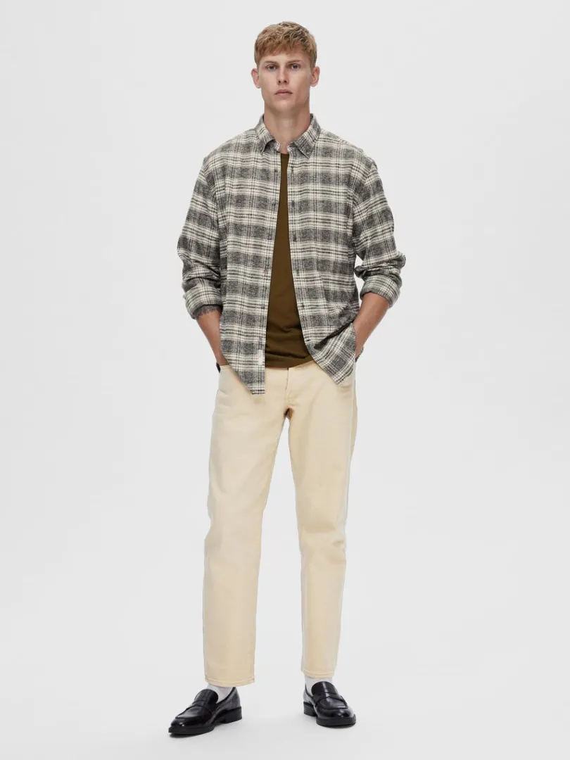 let_vask_straight_fit_je_2.webp Jeans>SELECTED 196 LET VASK STRAIGHT FIT JEANS Beige