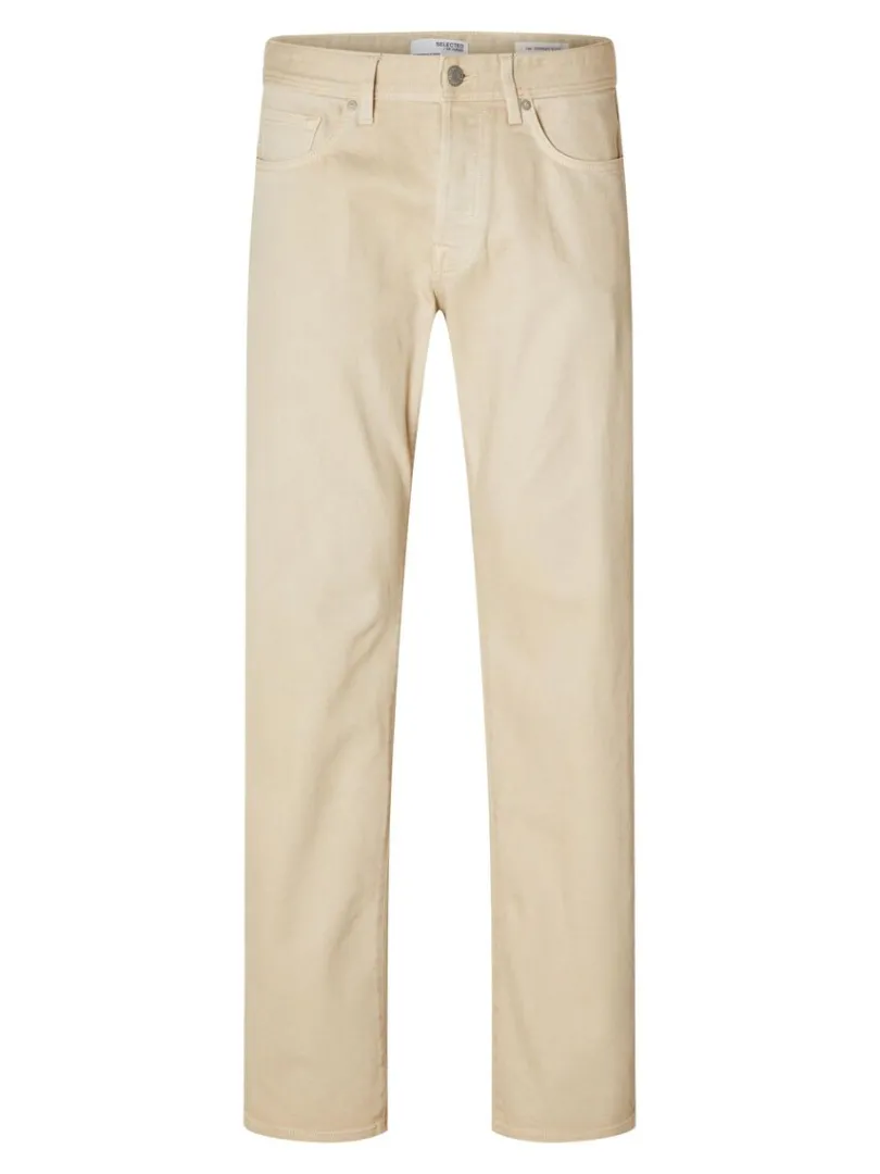 let_vask_straight_fit_je_4.webp Jeans>SELECTED 196 LET VASK STRAIGHT FIT JEANS Beige