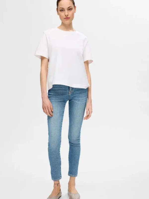 Jeans>SELECTED LIGHT WASH SKINNY FIT JEANS Blue