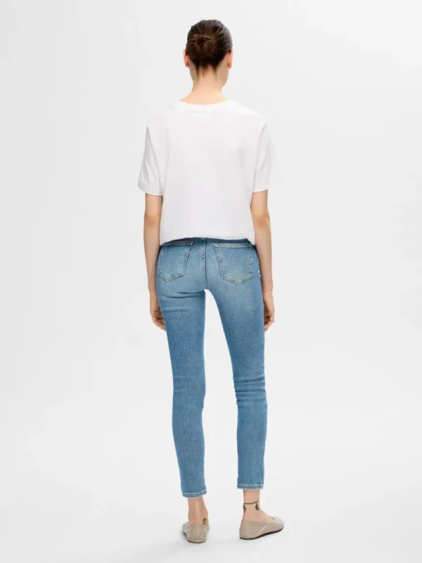 Jeans>SELECTED LIGHT WASH SKINNY FIT JEANS Blue