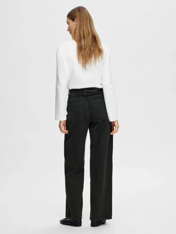 T-shirts>SELECTED LONG-SLEEVED BOXY T-SHIRT White