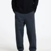 Bukser>SELECTED LOOSE BUKSER MED BARREL-FIT Blue