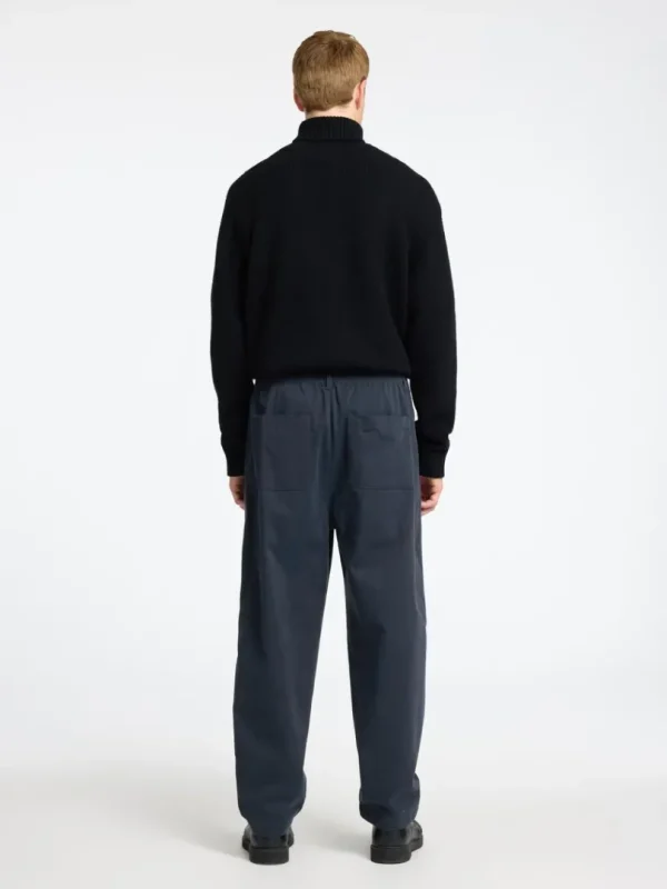 Bukser>SELECTED LOOSE BUKSER MED BARREL-FIT Blue