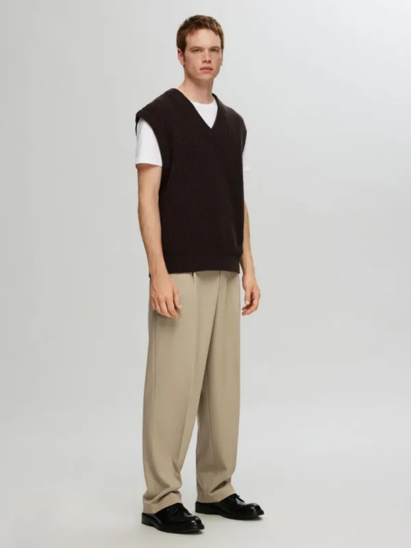 Bukser>SELECTED 220 LOOSE FIT BUKSER Beige