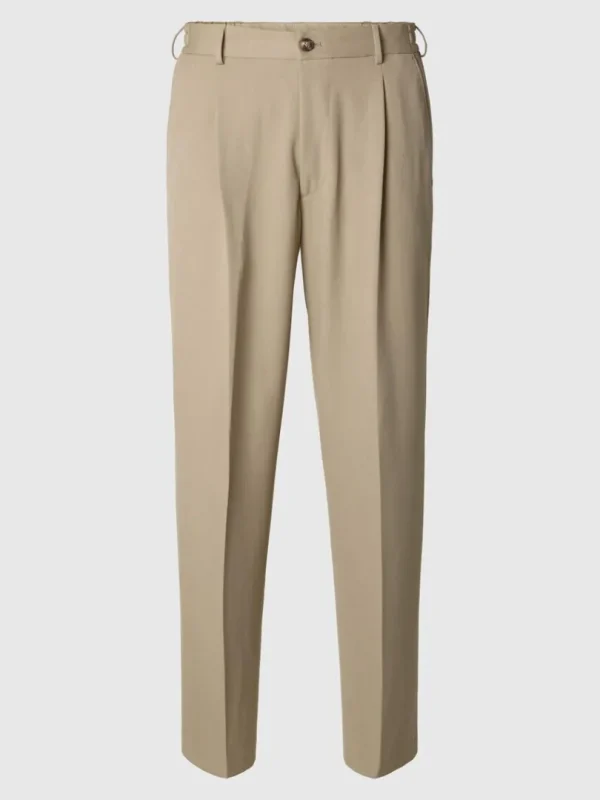 Bukser>SELECTED 220 LOOSE FIT BUKSER Beige