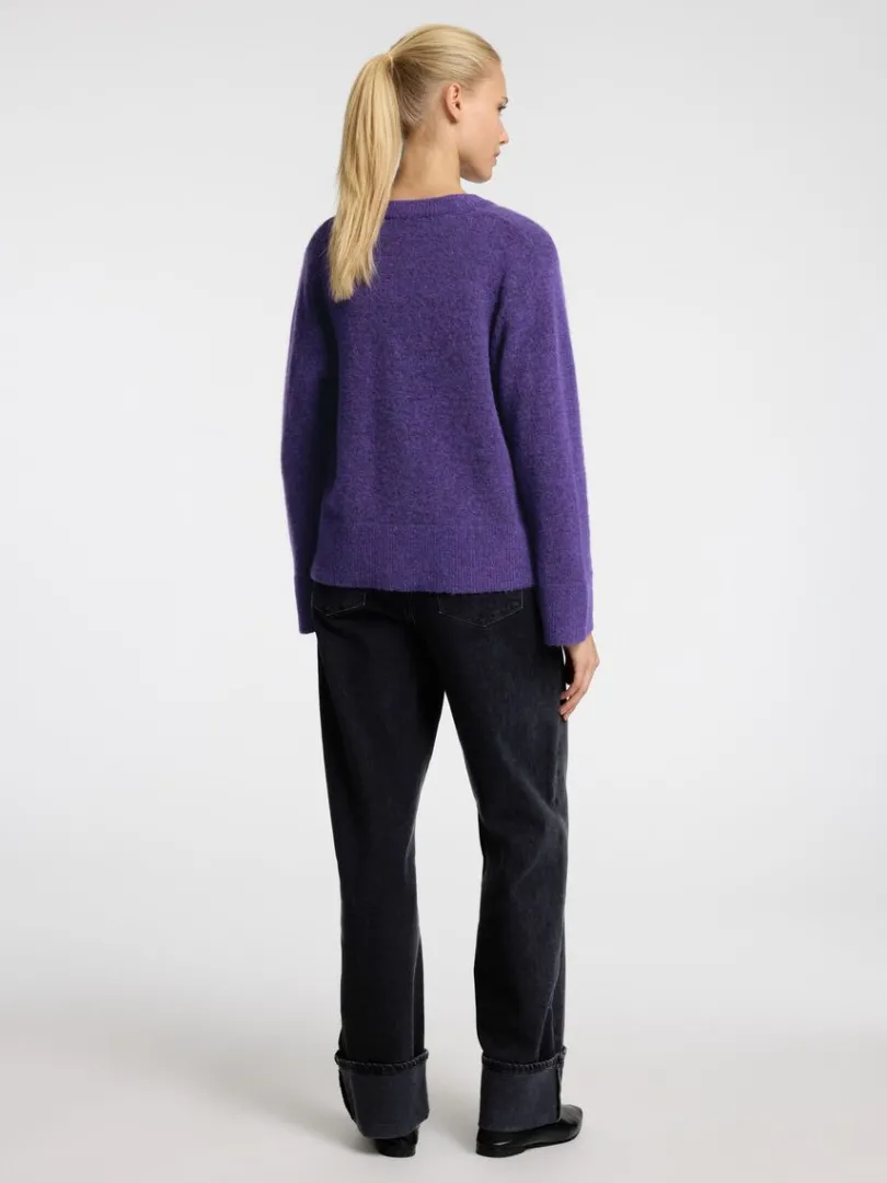 loose_fit_cardigan_4.webp Strik>SELECTED LOOSE FIT CARDIGAN Purple