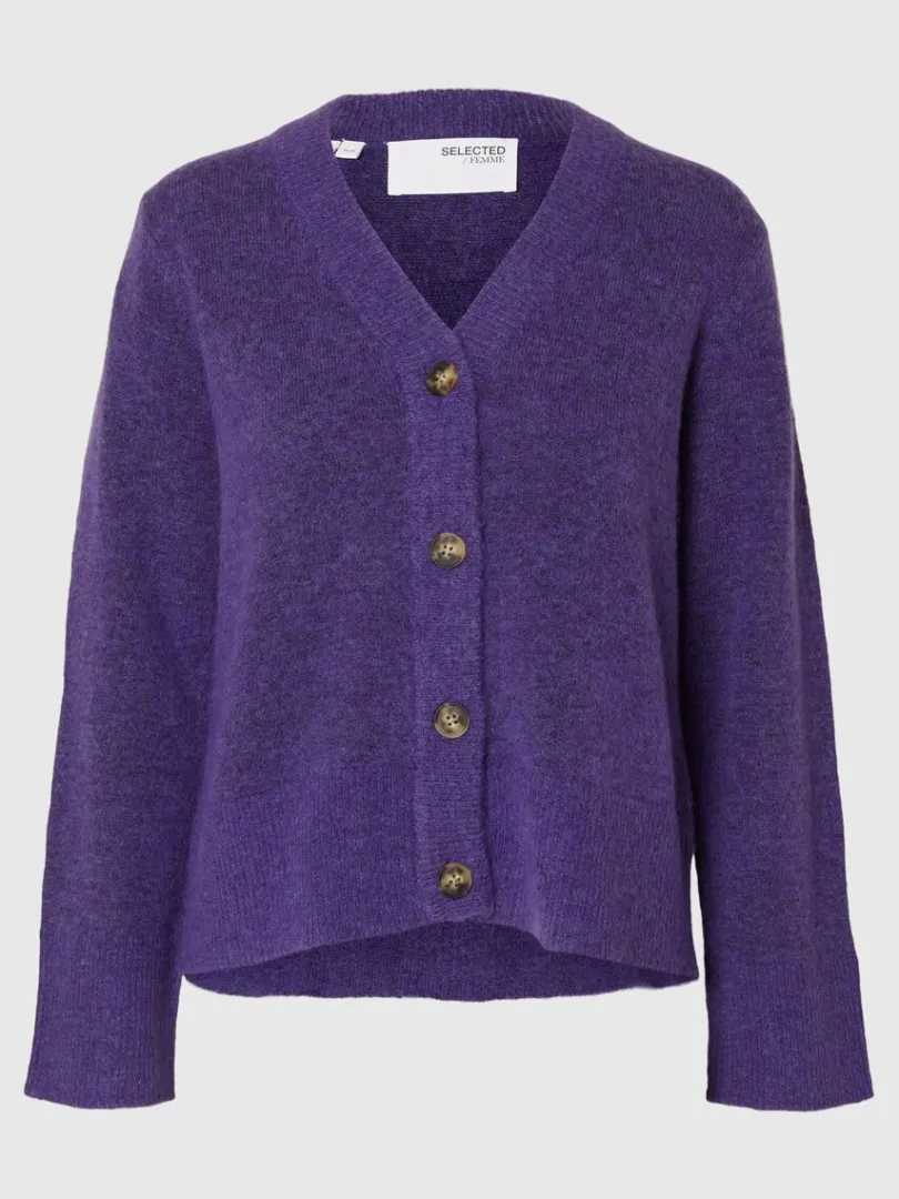 loose_fit_cardigan_5.webp Strik>SELECTED LOOSE FIT CARDIGAN Purple