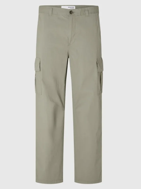 Bukser>SELECTED 220 LOOSE FIT CARGOPANTS Green
