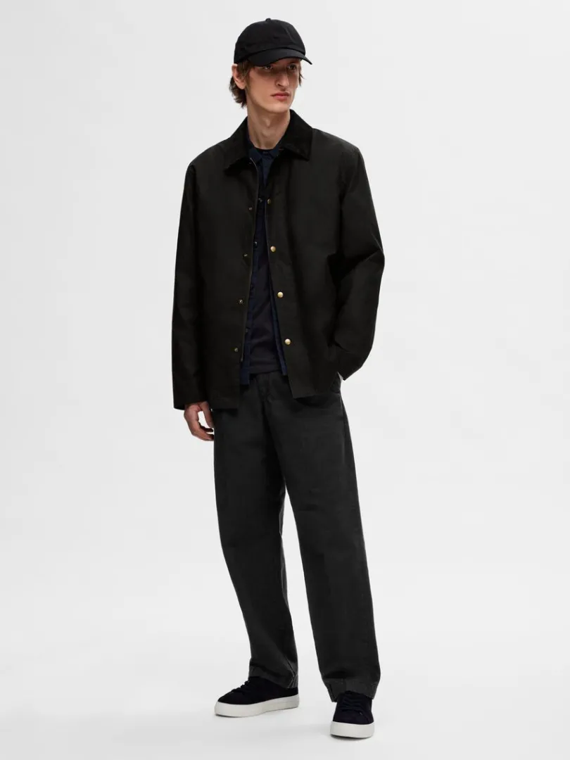 loose_fit_chinos_2.webp Bukser>SELECTED 220 LOOSE FIT CHINOS Black