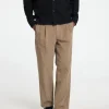 Bukser>SELECTED 220 LOOSE FIT FLØJLSBUKSER Brown