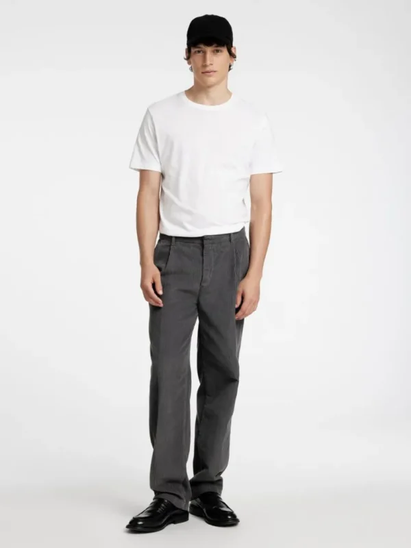 Bukser>SELECTED 220 LOOSE FIT FLØJLSBUKSER Grey