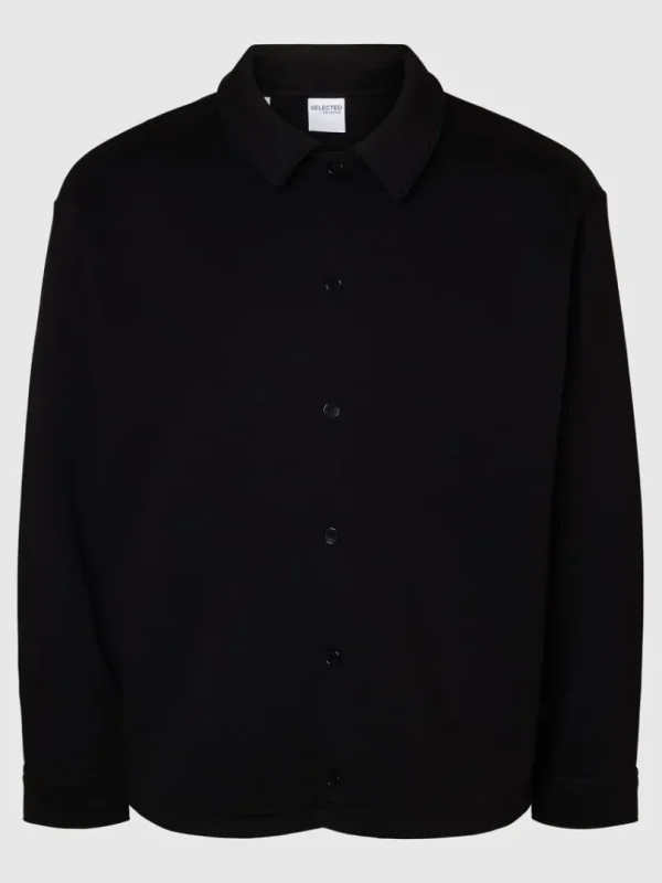 Skjorter>SELECTED LOOSE FIT JAKKE Black