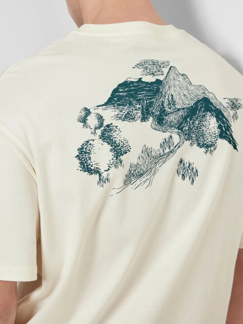 loose_fit_med_print_bagp__2.webp T-shirts>SELECTED LOOSE FIT MED PRINT BAGPÅ T-SHIRT White