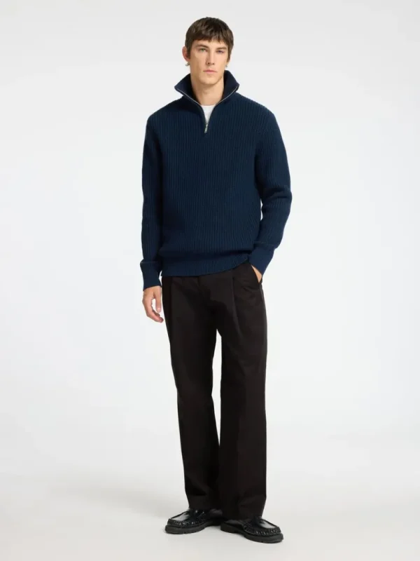 Bukser | Jakkesæt & Blazers>SELECTED LOOSE FIT PLISSERET BUKSER Black