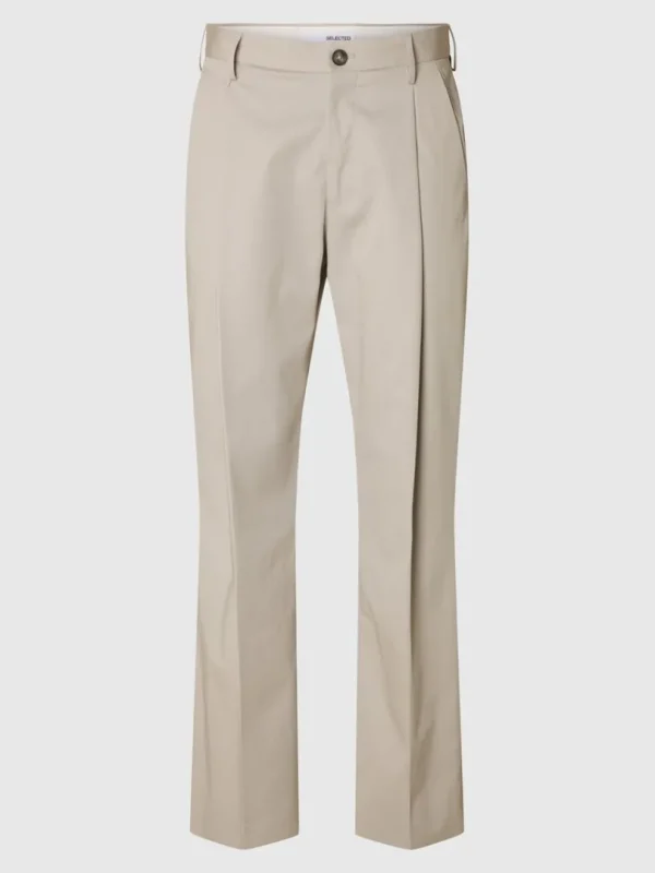 Bukser>SELECTED LOOSE FIT PLISSERET BUKSER Grey